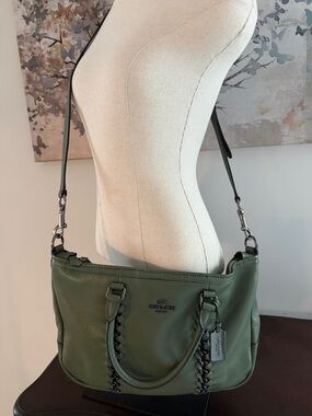 Coach Central Satchel with Whipstitch in Surplus Leather